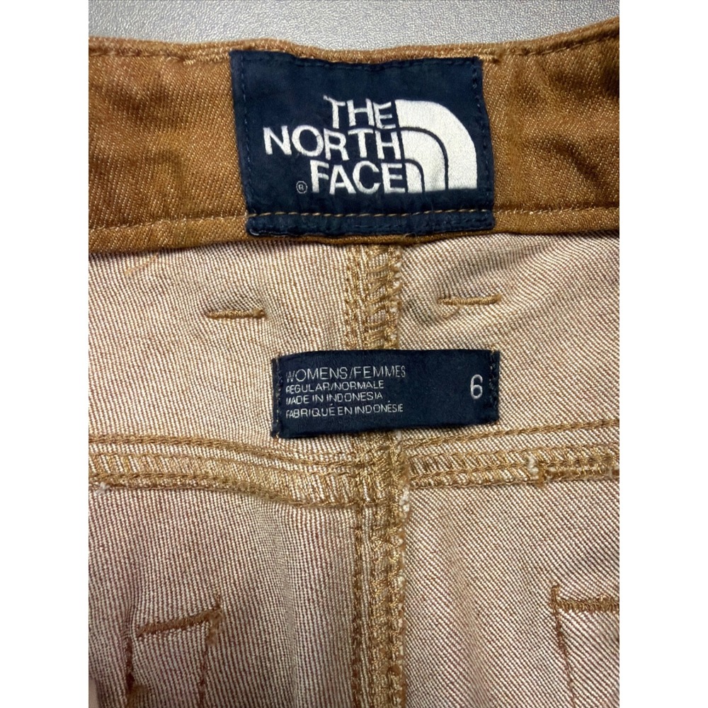 The North Face Womens Brown Straight Leg Hiking Casual y2k Pants Size 6 Regular - Picture 2 of 9